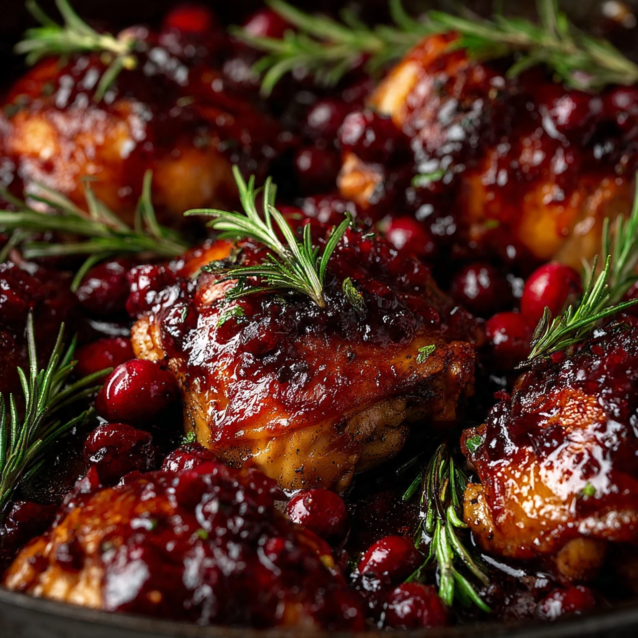 Easy Cranberry Baked Chicken Thighs Recipe
