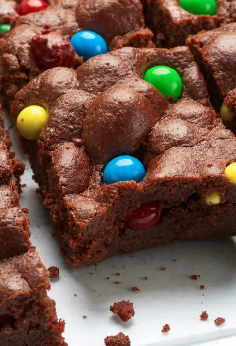 Easy Monster Cookie Fudgy Brownies Recipe Best Monster Cookie Brownies With Fudge Homemade Fudgy Brownie Cookie Monster St...