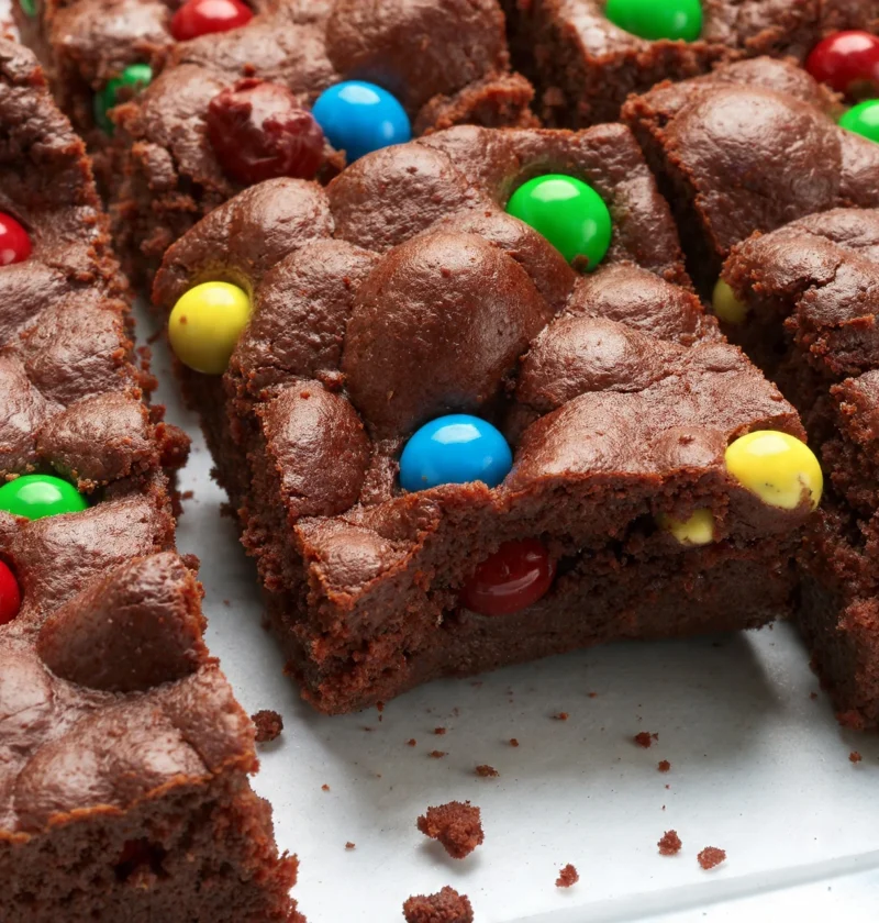 Easy Monster Cookie Fudgy Brownies Recipe Best Monster Cookie Brownies With Fudge Homemade Fudgy Brownie Cookie Monster St...