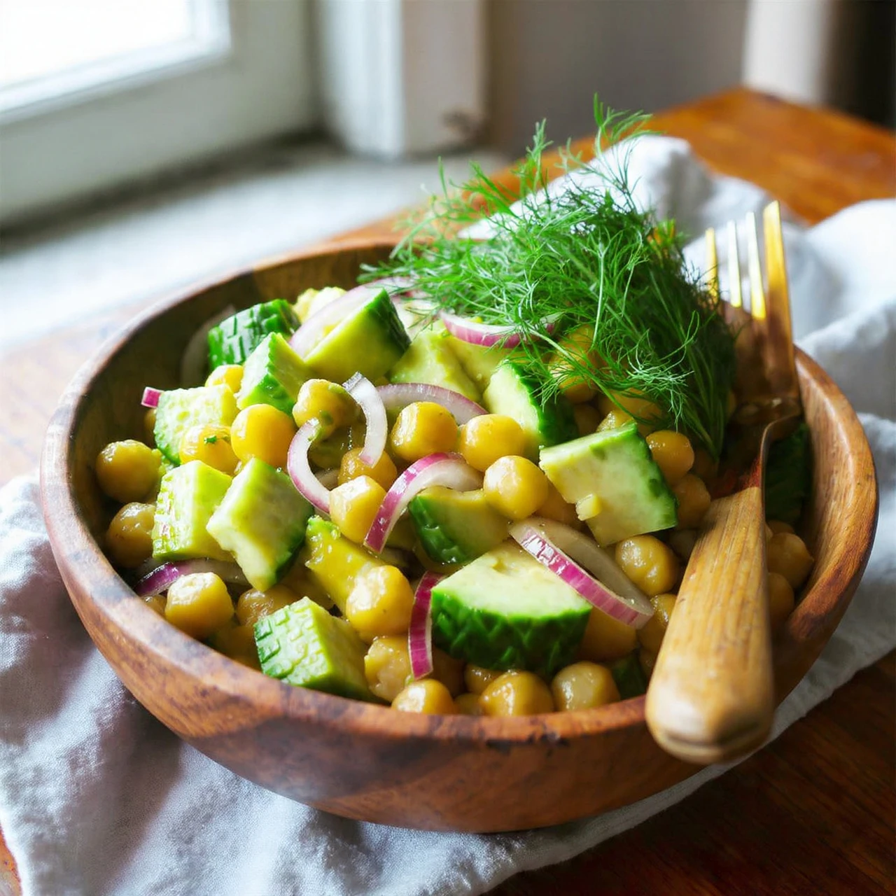 Healthy Tuna Garbanzo Bean Salad
