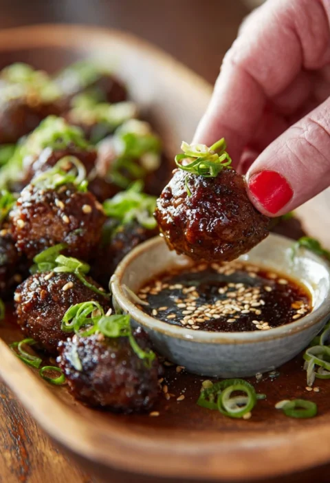 Korean Bbq Meatballs Spicy Mayo Dip Recipe