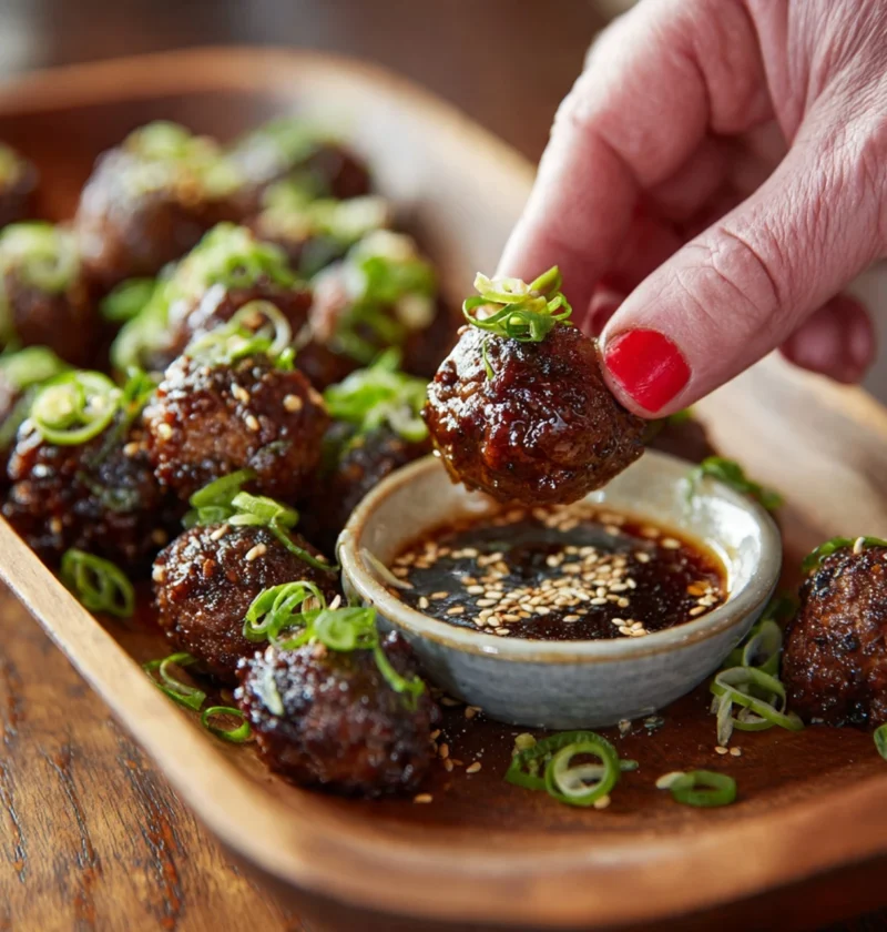 Korean Bbq Meatballs Spicy Mayo Dip Recipe