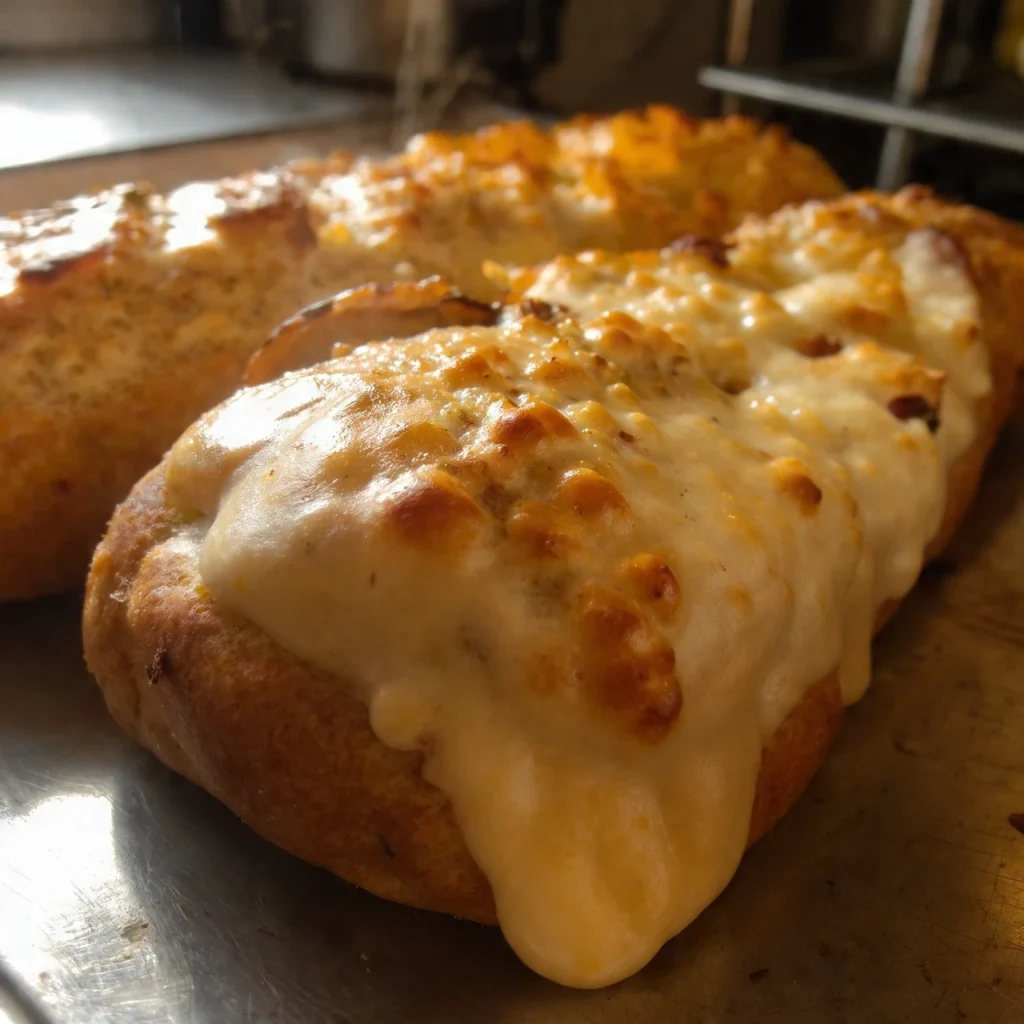 Open Faced Turkey Cranberry Provolone Sandwich Melt