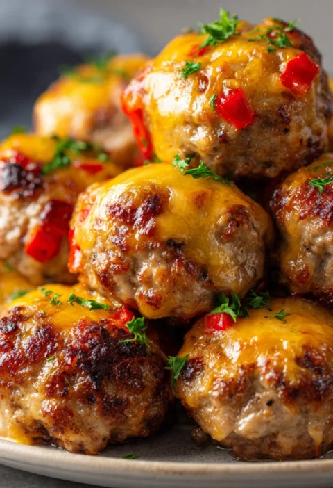 Rotel Cream Cheese Sausage Balls