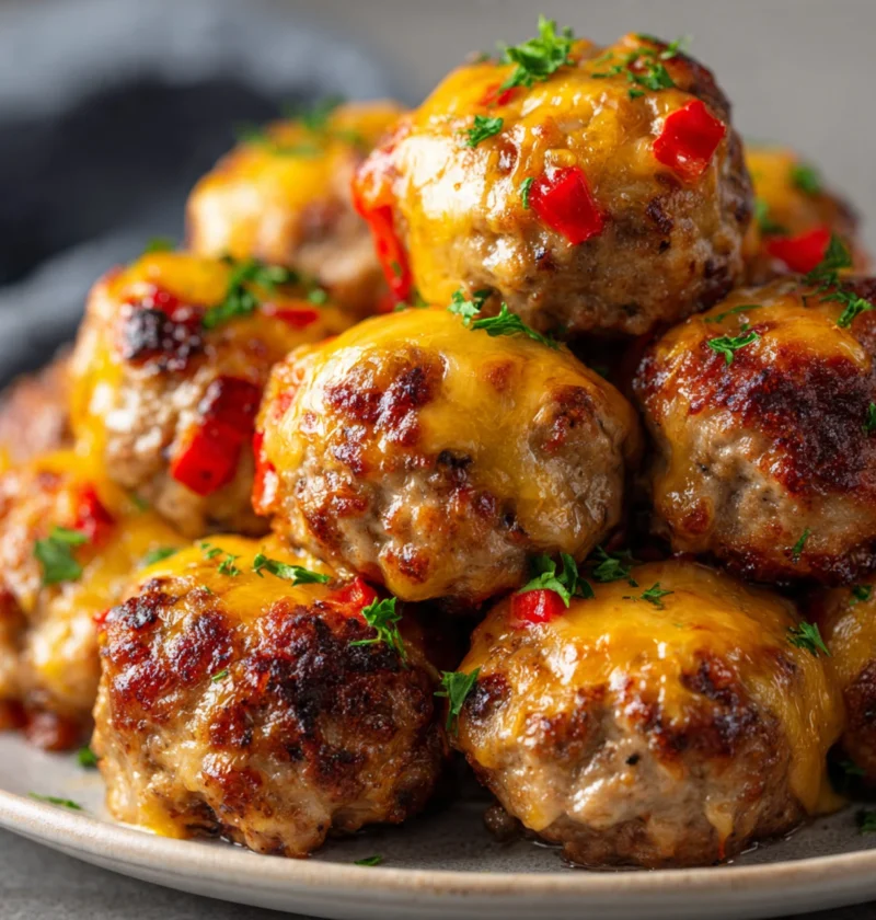 Rotel Cream Cheese Sausage Balls