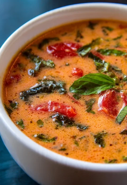 Slow Cooker Creamy Tomato Lentil Soup