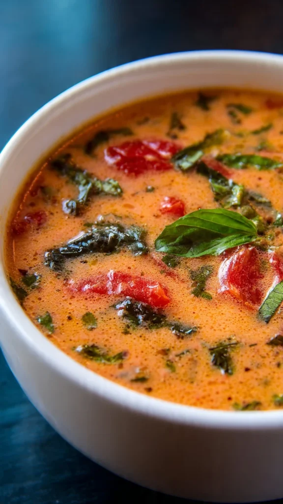 Slow Cooker Creamy Tomato Lentil Soup