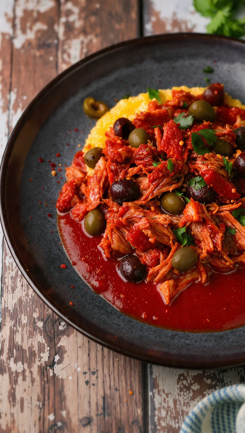 Slow Cooker Pork Puttanesca Rag