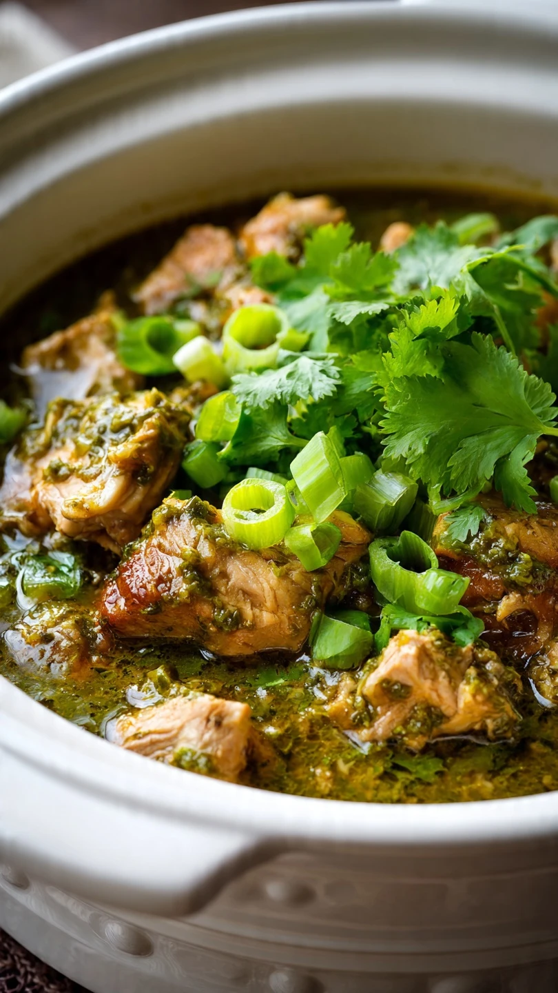 Slow Cooker Salsa Verde Chicken