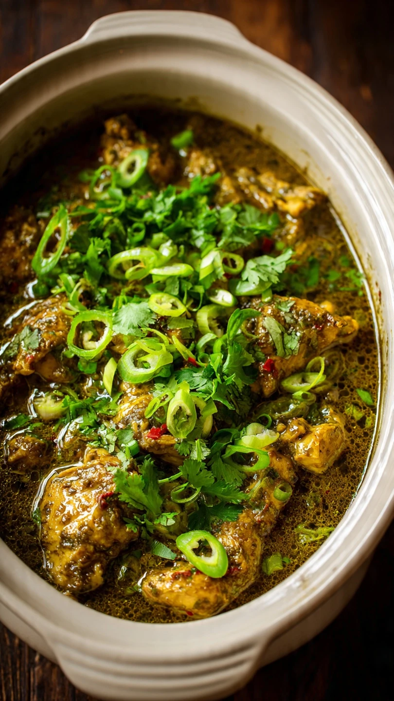 Slow Cooker Salsa Verde Chicken