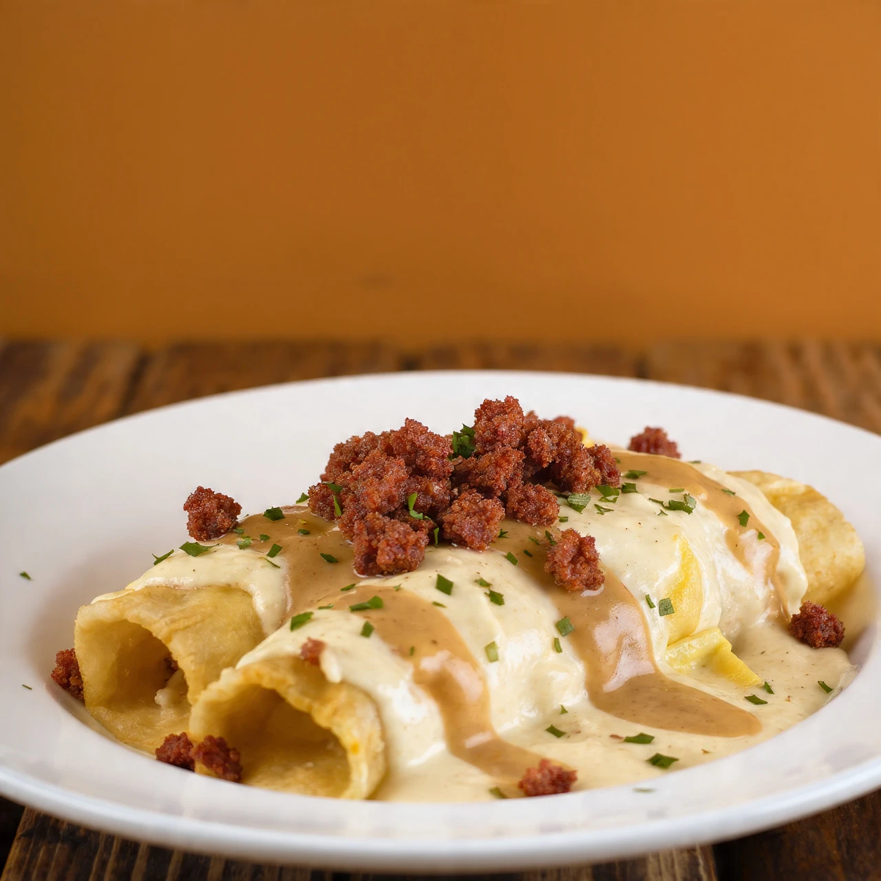 Southern Breakfast Enchiladas with Sausage Gravy