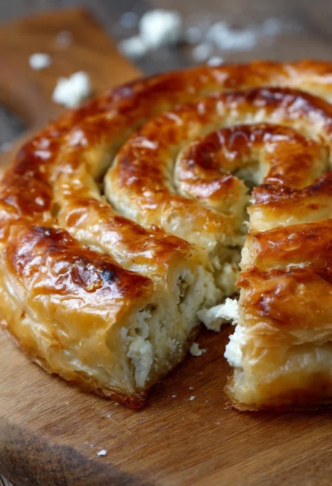 Spiraled Spanakopita Feta
