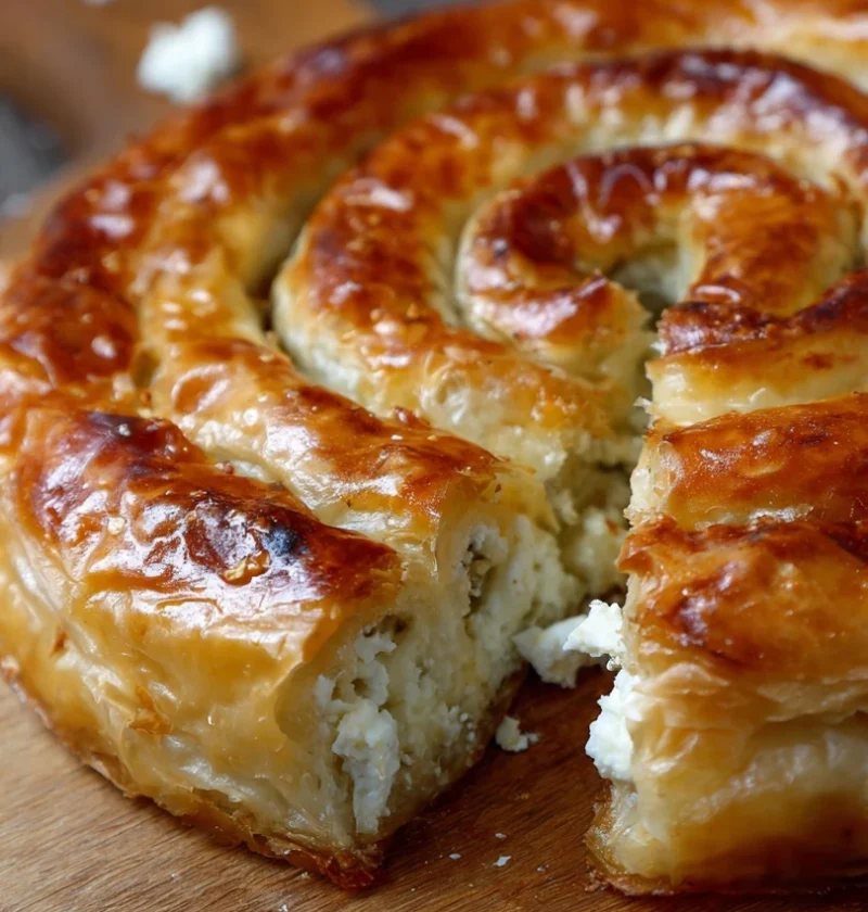 Spiraled Spanakopita Feta