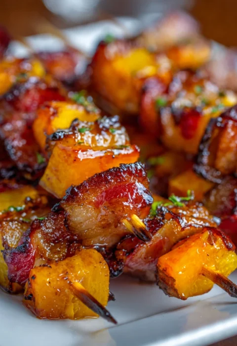 Sweet Potato Bacon Skewers Recipe That Delights