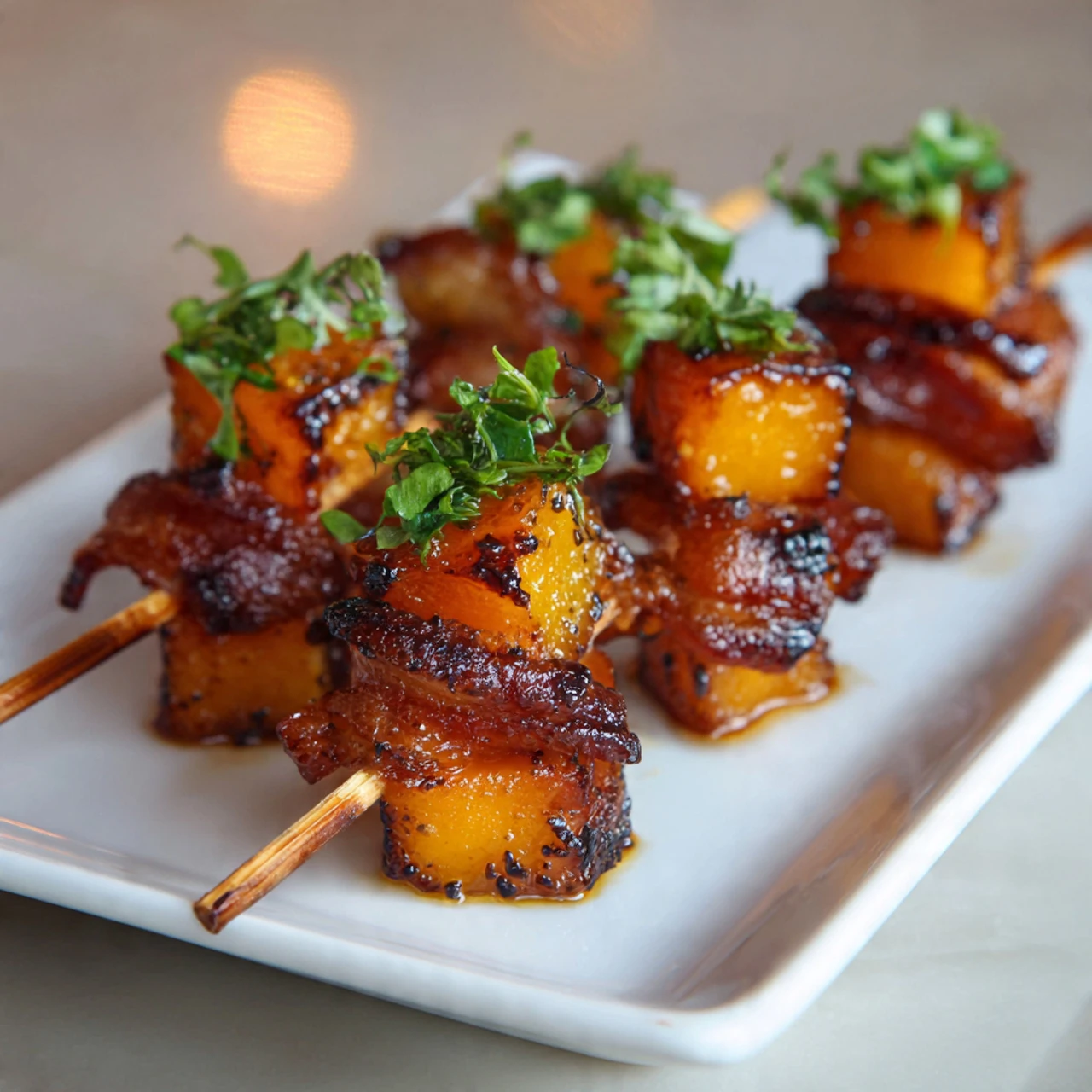 Sweet Potato Bacon Skewers Recipe That Delights