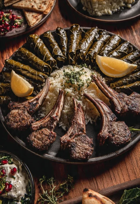 Warak Dawali Stuffed Grape Leaves