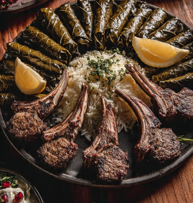 Warak Dawali Stuffed Grape Leaves