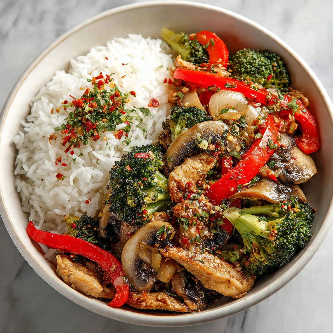 Weekday Mealprep Chicken Teriyaki Stirfry Saucy Perfectly Balanced