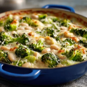 Broccoli-Cheddar Butter Beans