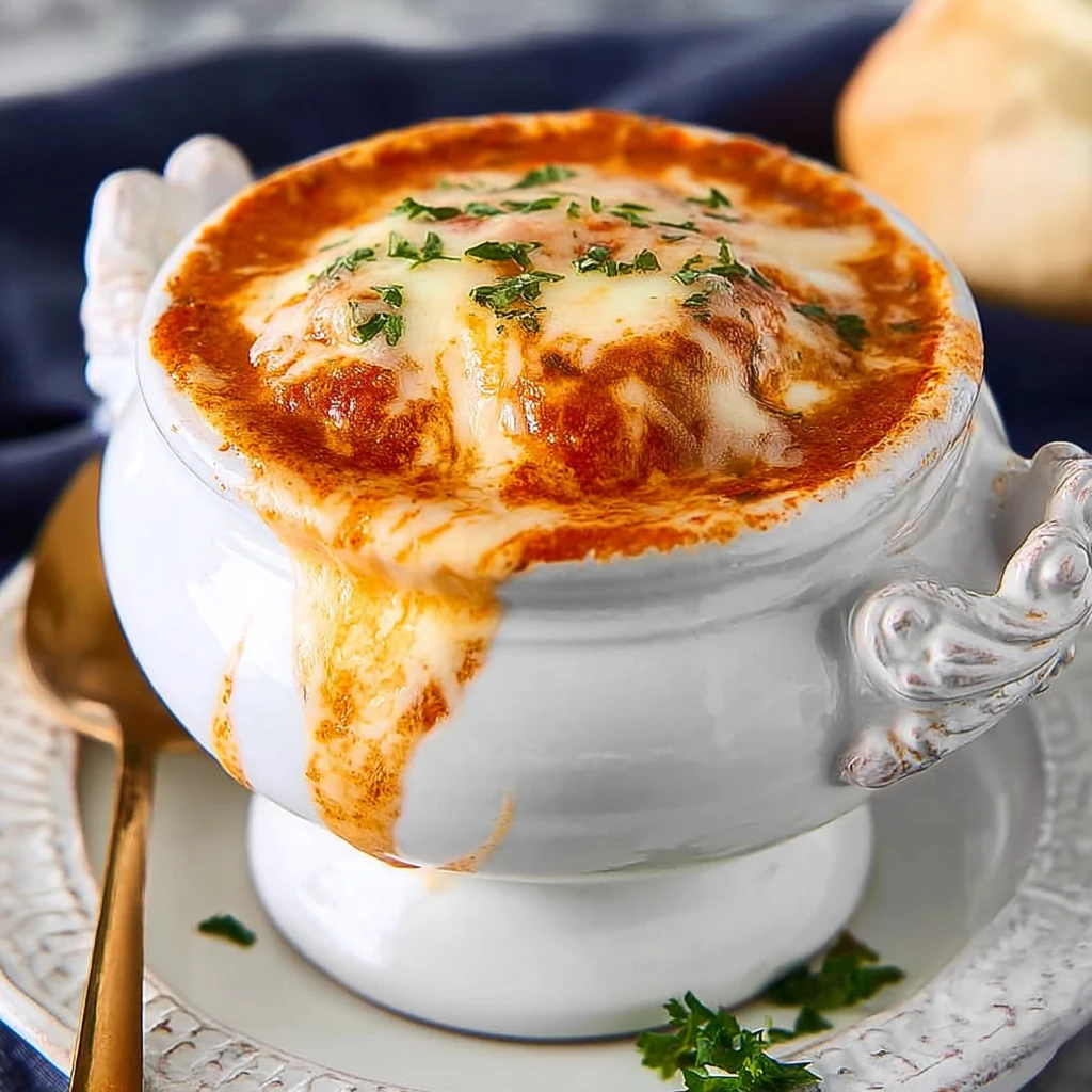 Cheesy Baked Tomato Soup: Creamy Comfort in Every Spoonful