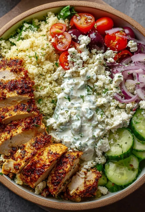 Chicken Tzatziki Bowls