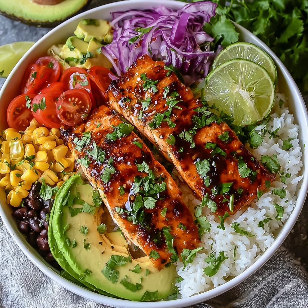 Chipotle Honey Salmon Bowls