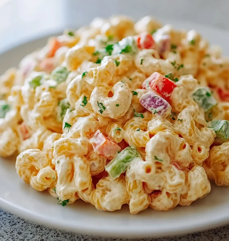 Classic Macaroni Salad Creamy Mayo Dressing
