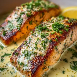 Creamy Garlic Salmon