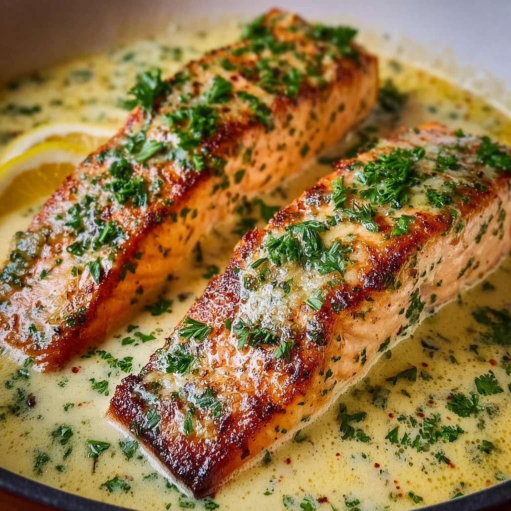 Creamy Garlic Salmon