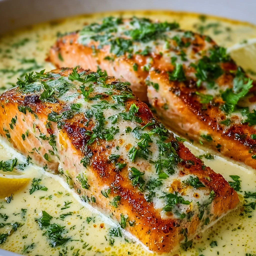 Creamy Garlic Salmon