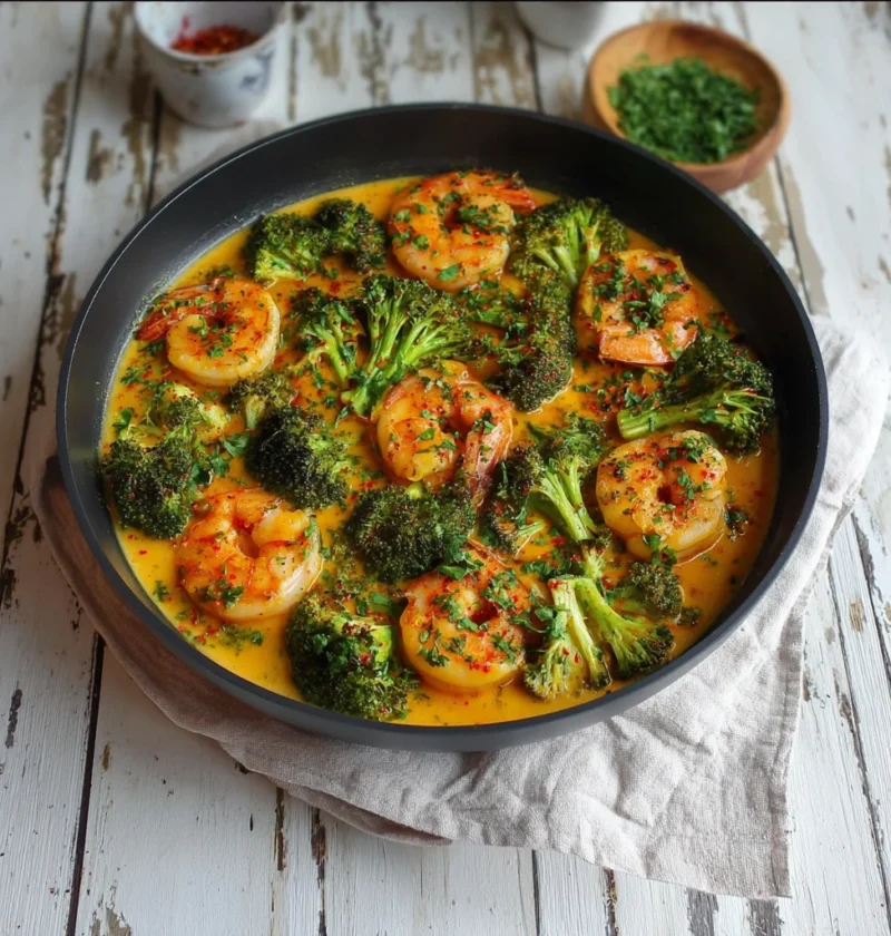 Creamy Spicy Shrimp Broccoli Bold Flavorful 20minute Meal