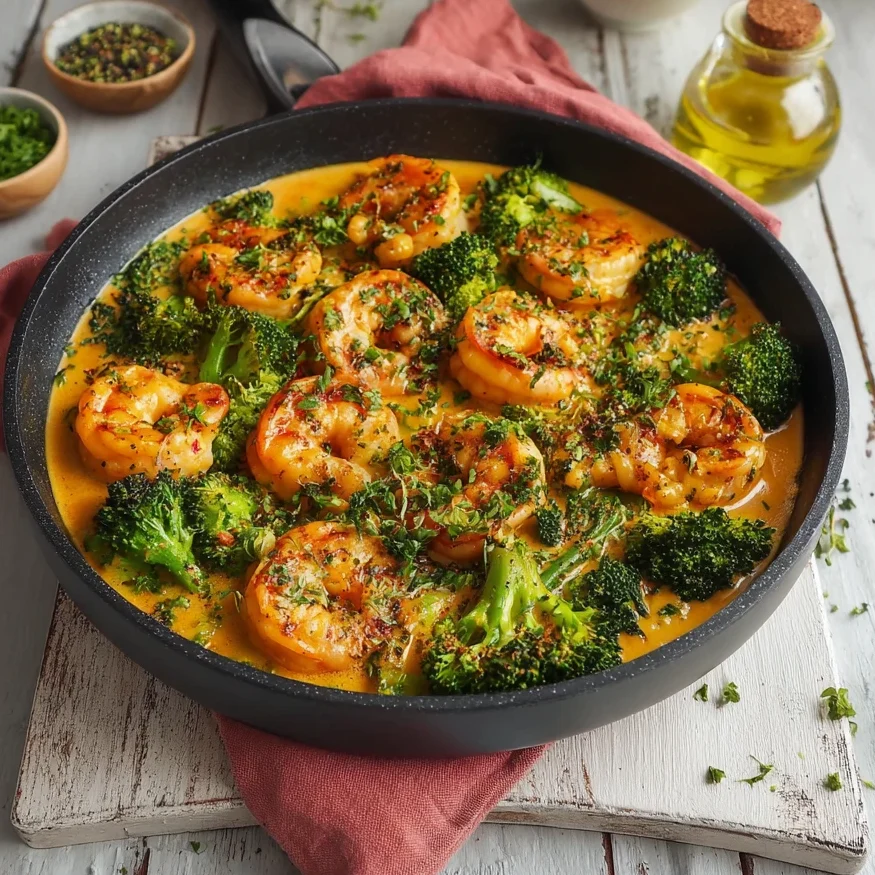 Creamy Spicy Shrimp Broccoli Bold Flavorful 20minute Meal