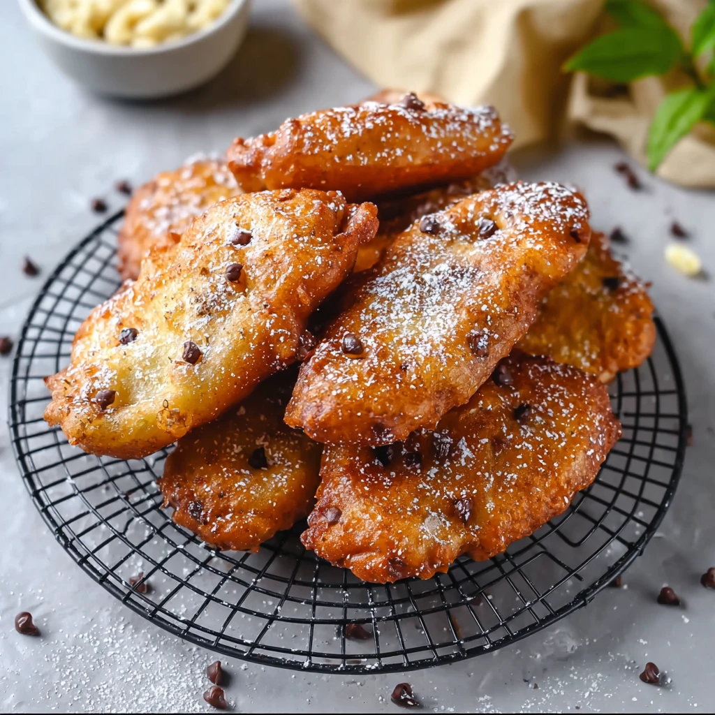 Delicious Thai Banana Fritters Choco Filling Made