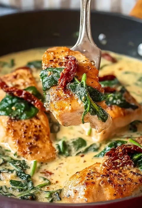 Creamy Tuscan Salmon Coconut Milk