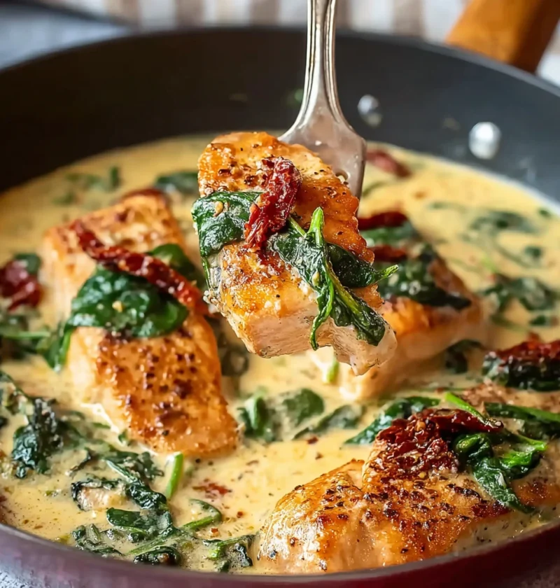Creamy Tuscan Salmon Coconut Milk