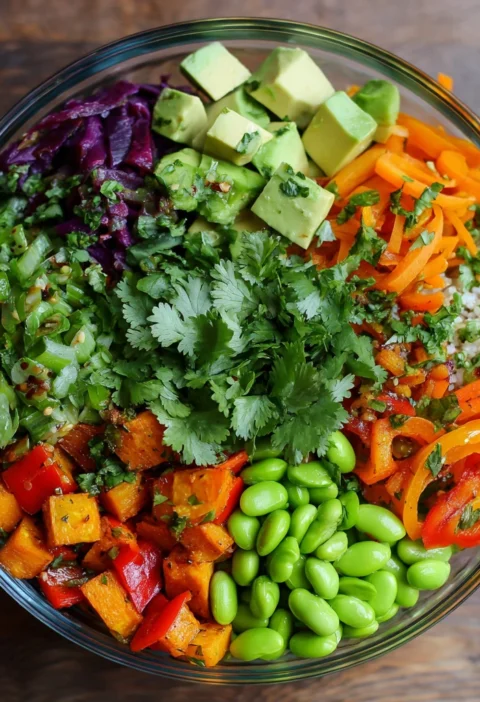 Edamame Veggie Rice Bowl