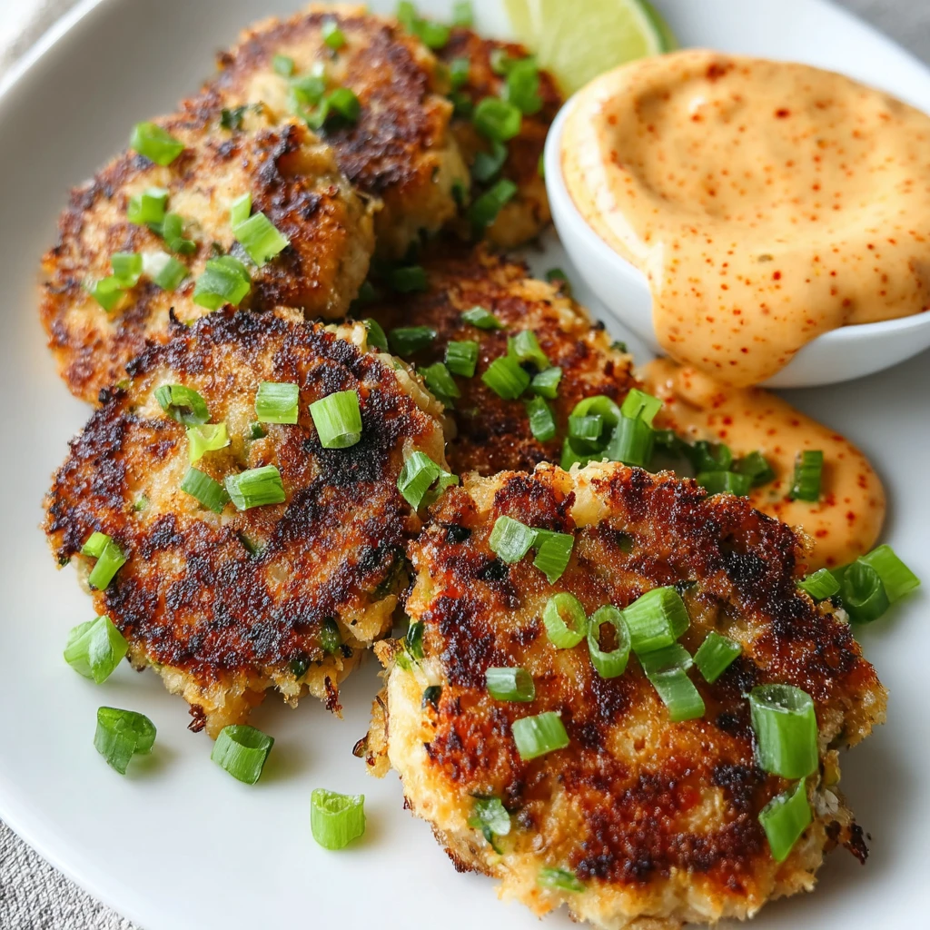 Flavor-Packed Asian-Style Tuna Cakes with Spicy Mayo Delight