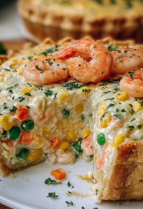 Florida Shrimp Cheddar Pie Delightful Seafood Treat
