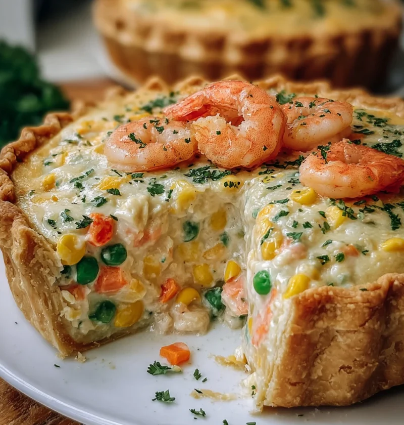 Florida Shrimp Cheddar Pie Delightful Seafood Treat