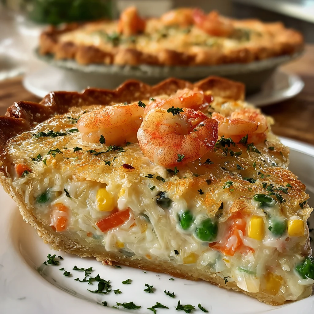 Florida Shrimp Cheddar Pie Delightful Seafood Treat