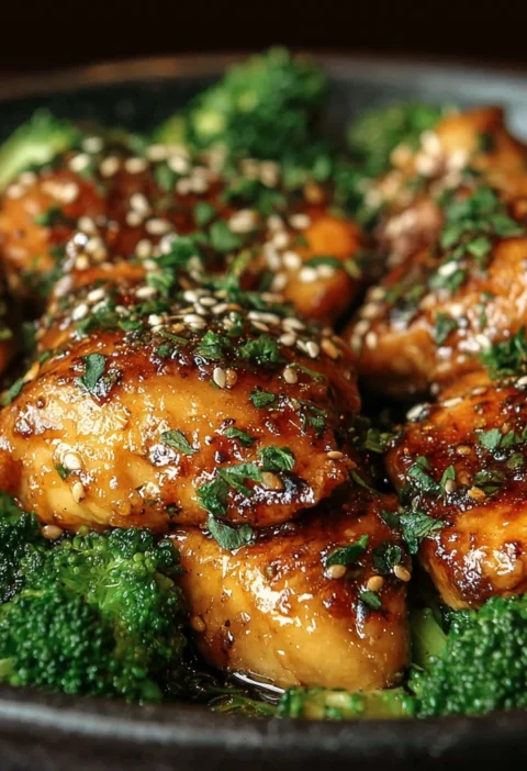 Garlic Chicken Broccoli Spinach
