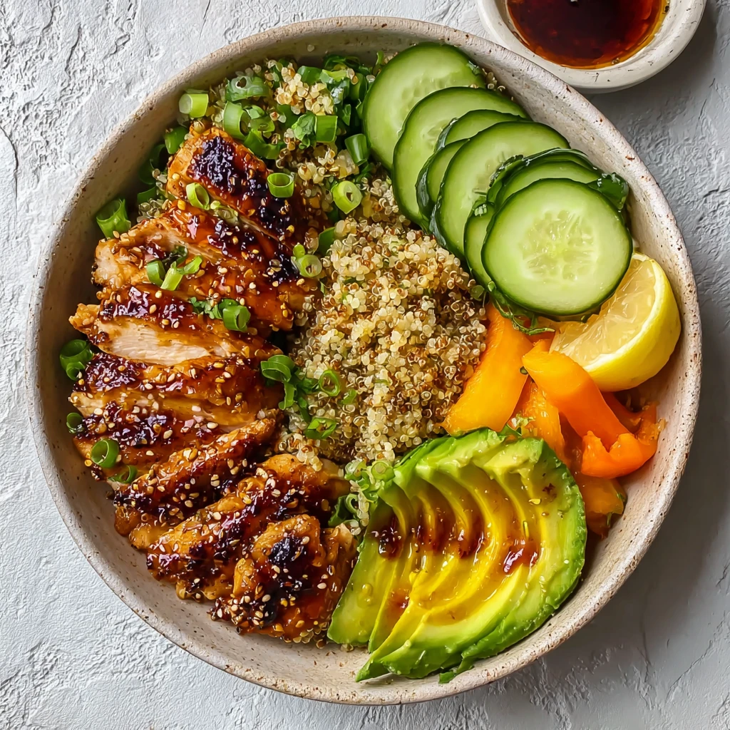 Grill Flavor Hot Honey Chicken Quinoa Bowls Delight