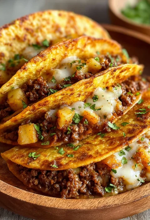 Ground Beef Potato Tacos