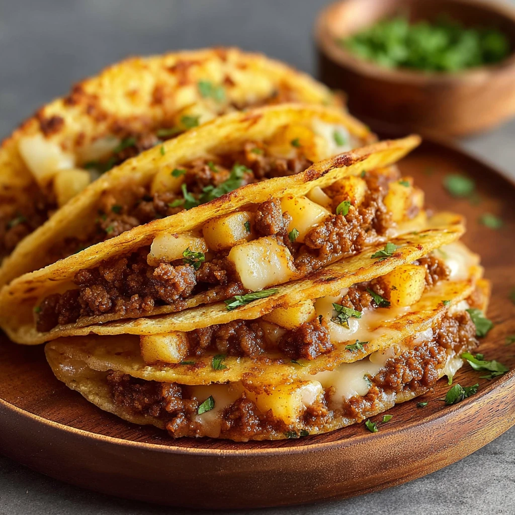 Ground Beef Potato Tacos