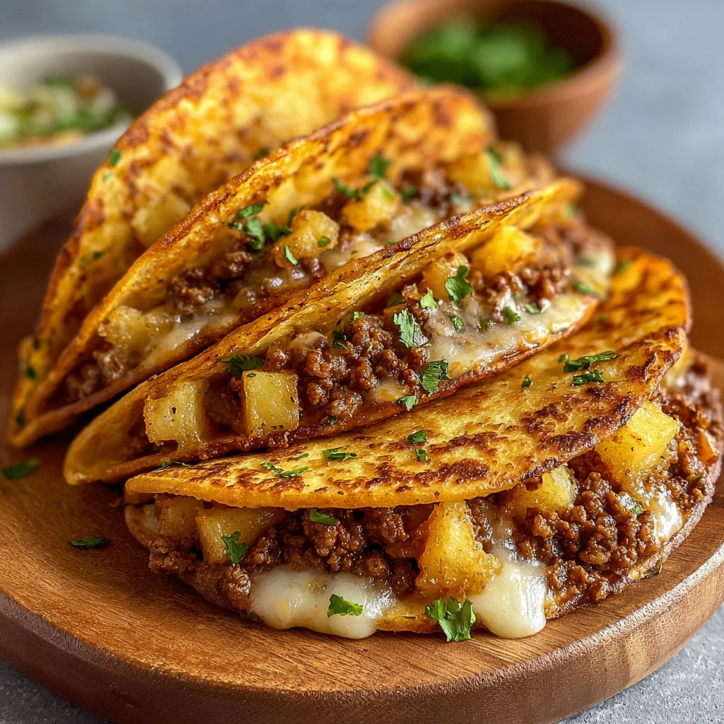 Ground Beef Potato Tacos