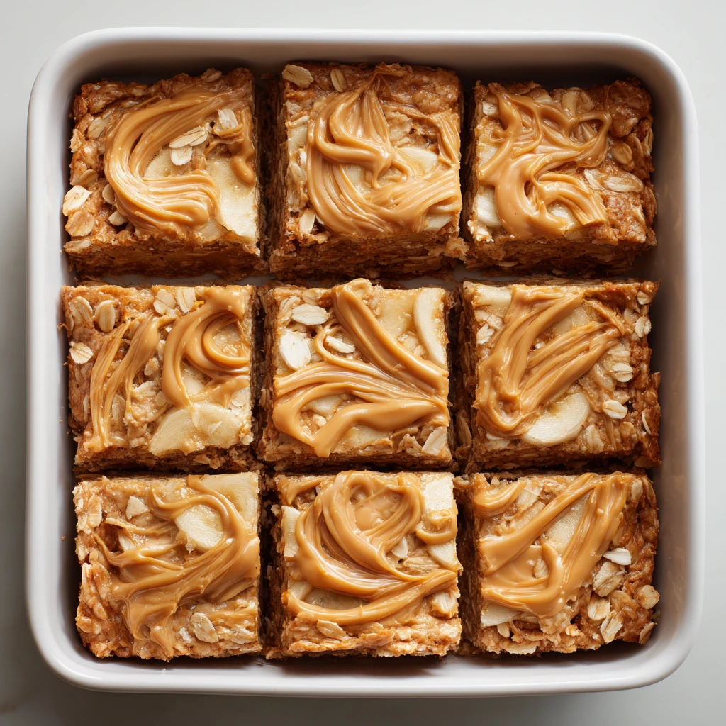 Highprotein Peanut Butterbanana Oatmeal Bars