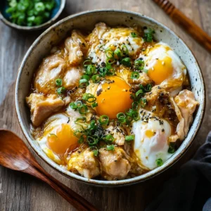 Irresistible Easy Oyakodon Chicken and Egg Bowl