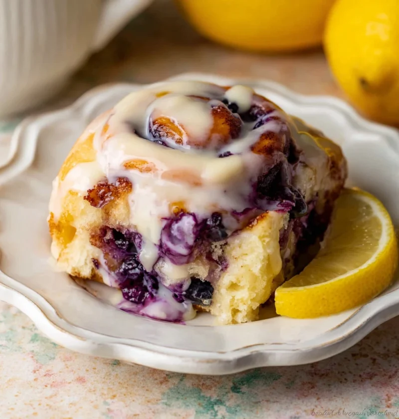 Lemon Lovers Blueberry Sweet Rolls