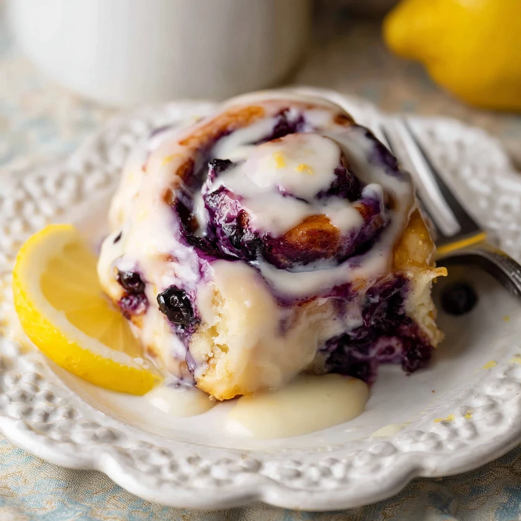 Lemon Lovers Blueberry Sweet Rolls