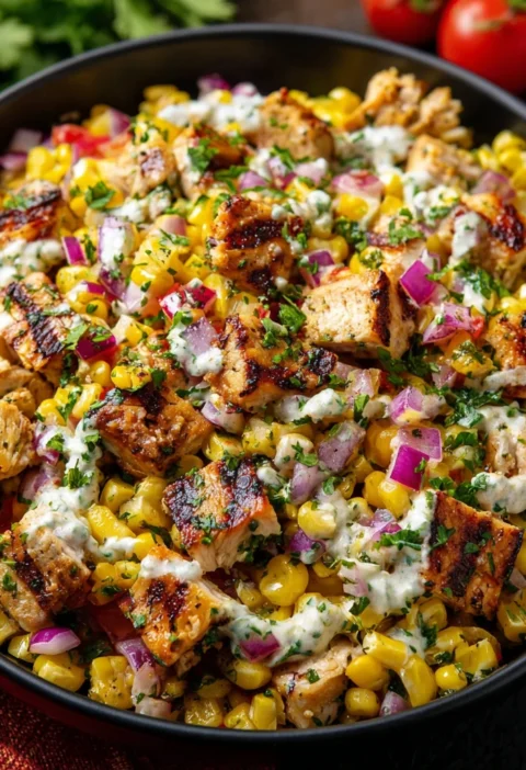 Mexican Street Corn Chicken Salad